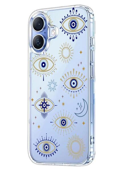 3GEN CASE İphone 17 Kılıf Desenli Lüx Şeffaf Silikon Kılıf