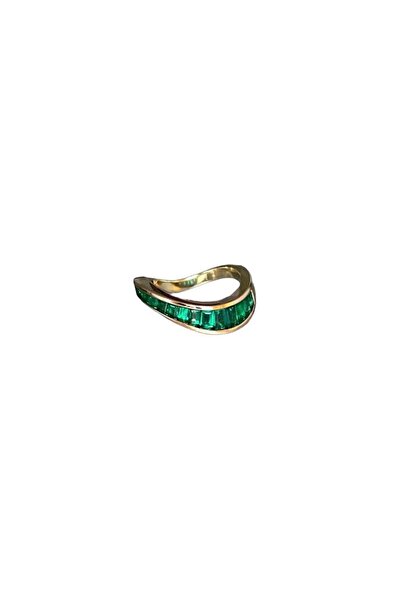 Finery by Nerrs Green Baguette Stone Ring (No Size, Free Size)