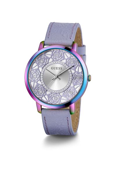 Guess LW DAHLIA PNK CS SLV DL 40MM QTZ PRPL LS SP23