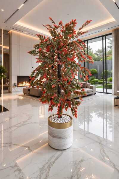 Altun Çiçekcilik Zeytin Ağacı 180 Cm Lux Metal Saksı Dahıl