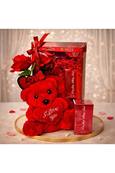 velve Pachet Special Valentine "I Love You", ursulet plus,apa parfum 30 ml,tr...