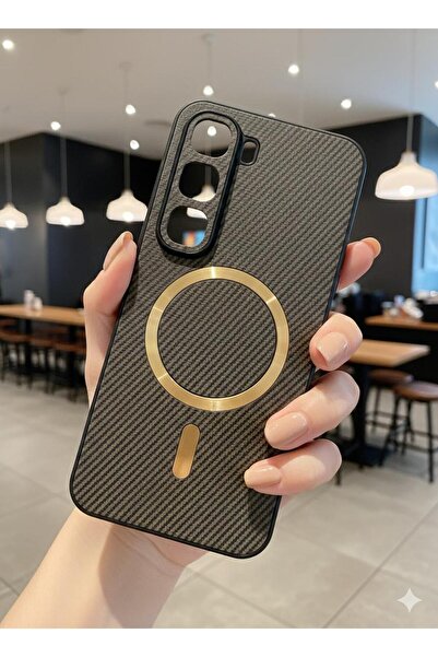 TECNOTREND iNfinix Hot 60 Pro Plus 4G Uyumlu Telefon Kılıfı Karbon Fiber Doku...