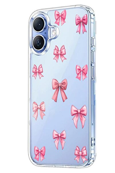 3GEN CASE İphone 17 Kılıf Desenli Lüx Şeffaf Silikon Kılıf