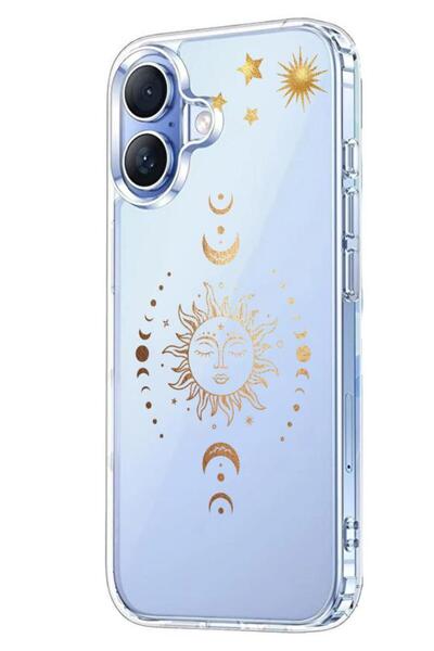 3GEN CASE İphone 17 Kılıf Desenli Lüx Şeffaf Silikon Kılıf