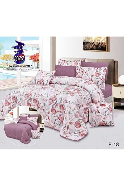 NCC Luxury Floral Bedspread Set (8 pieces) - A Touch of Nature - Double Size ...