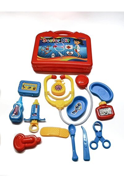 TURKAFONE Çantalı Doktor Seti Pembe / Ce Belgeli, 14 Parça, Çocuk