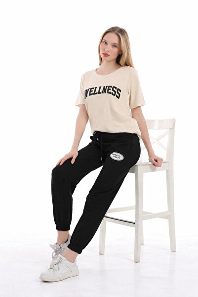 zeag Women's Welness Printed Tracksuit T-Shirt Set