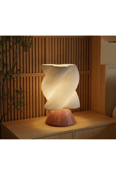 METU SHOP Dekorarif Masa Lambası Modern Görünüm Lüks Abajur Aydınlatma Ürünü