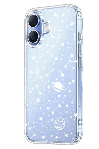 3GEN CASE İphone 17 Kılıf Desenli Lüx Şeffaf Silikon Kılıf
