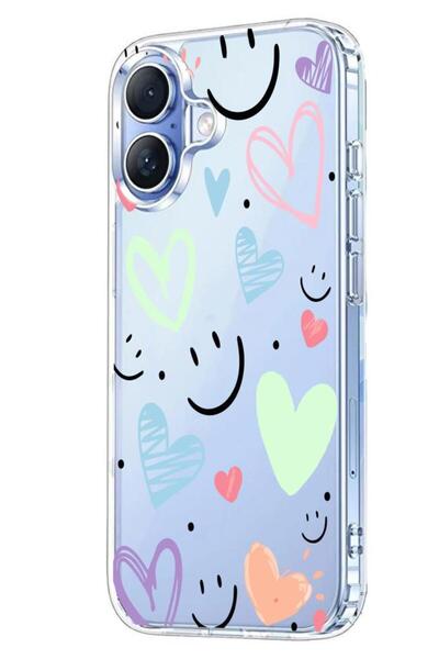 3GEN CASE İphone 17 Kılıf Desenli Lüx Şeffaf Silikon Kılıf