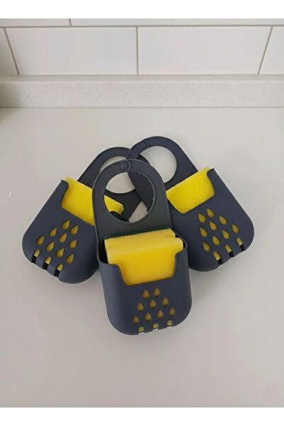 CPAZH Co. 1'li Pratik Asılabilir Silikon Bulaşık Süngerlik Evye Üstü Süngerli...