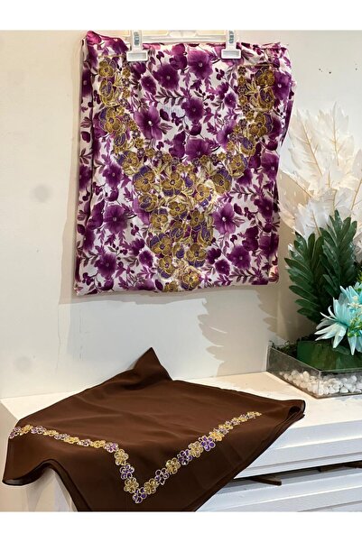 REHAM Emirati Silk embroidered fabric with sleeve and chest embroidery, along...