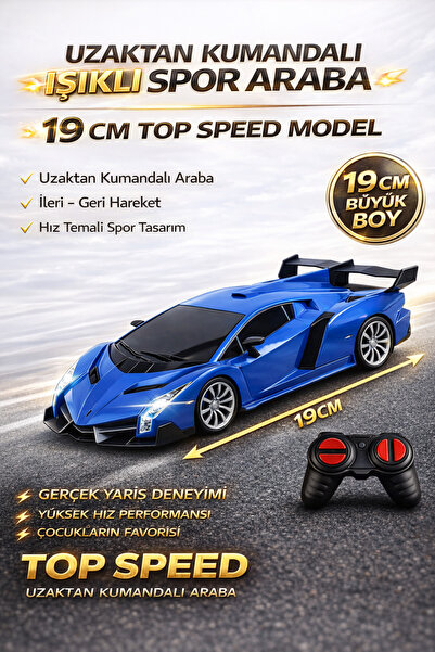 YILDIRIM OYUNCAK Uzaktan Kumandalı RC Lamborghini 19 CM Işıklı Spor Araba | F...