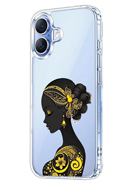 3GEN CASE İphone 17 Kılıf Desenli Lüx Şeffaf Silikon Kılıf