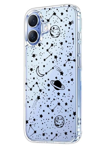 3GEN CASE İphone 17 Kılıf Desenli Lüx Şeffaf Silikon Kılıf