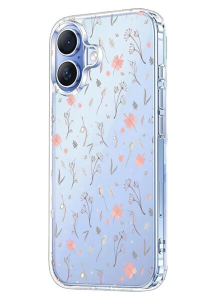 3GEN CASE İphone 17 Kılıf Desenli Lüx Şeffaf Silikon Kılıf