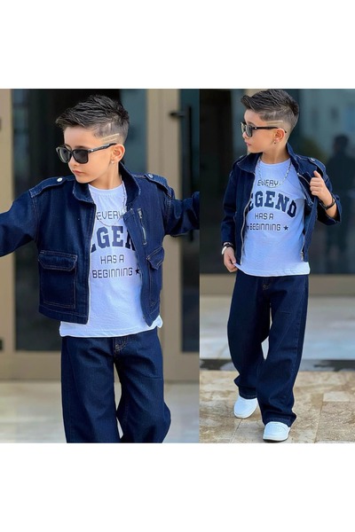 Bisahane Set de 3 piese Legend Jeans pentru băieți