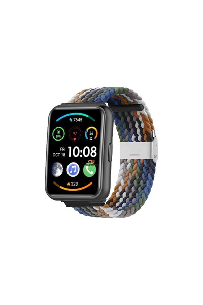 SilverCars Huawei Watch Fit 2 Uyumlu Likralı Spor Kordon – Esnek, Hafif ve Ne...