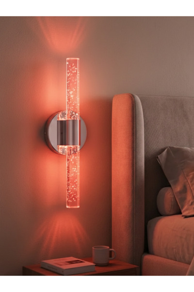 BACKHOME Bubbleflux Large 51 cm Modern Design Led Sconce - Wall Lamp - Silver...