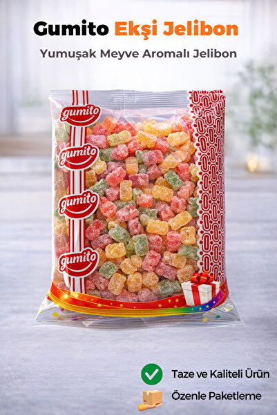 gumito Ekşi Jelibon Yumuşak Meyve Aromalı Jelibon 1000 gr