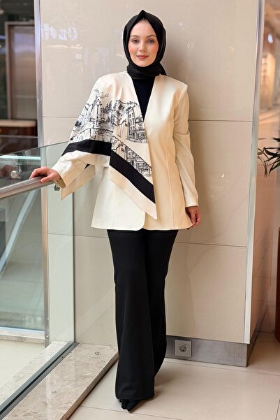 MİANOTTE İstanbul Desenli Ceket Pantolon Takım