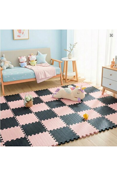CARPAZAR 9 Parça Set 33x33 13mm Tatami 100x100 Kurulumlu Oyun Spor Halısı Min...