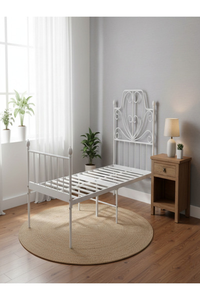 Bec4 Modern iron bed - size 90*190 cm