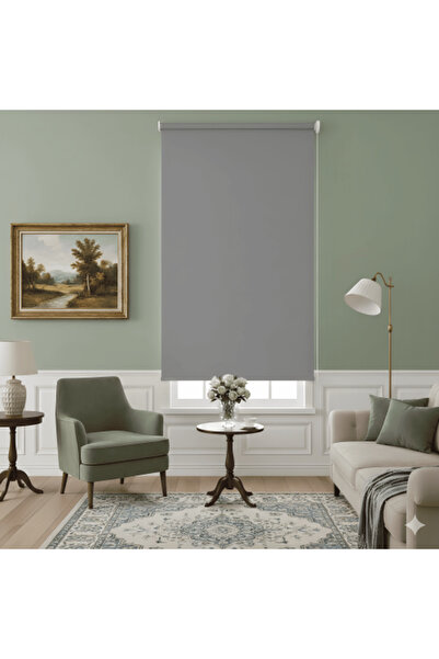 Generic Light Gray Roller Curtain