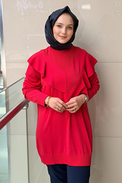 Ghisa Dik Yaka Asimetrik Merserize Tunik