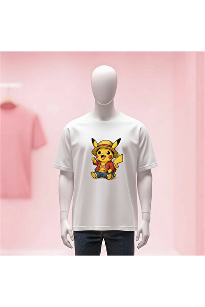 Vordevia Printed Crew Neck Wide Fit Unisex Tshirt