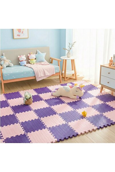 CARPAZAR 9 Parça Set 33x33 13mm Tatami 100x100 Kurulumlu Oyun Spor Halısı Min...