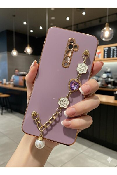 TECNOTREND Oppo Reno 2Z Uyumlu Kılıf El Tutamaçlı Kamera Korumalı Taka Siliko...