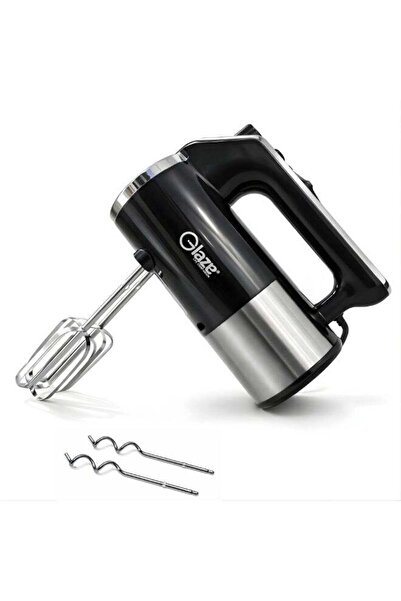 Glaze Hand Mixer 250W, Electric 5-Speed Mixer with Stainless Steel Beaters & ...
