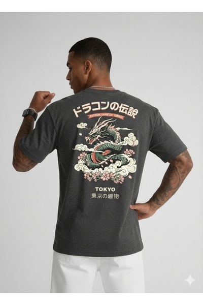 VEK Tricou supradimensionat Designul  "Patronul Tokyo-ului " Japonia