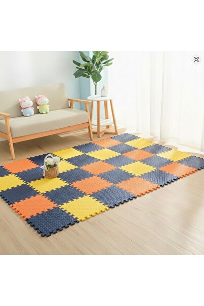 CARPAZAR 9 Parça Set 33x33 13mm Tatami 100x100 Kurulumlu Oyun Spor Halısı Min...