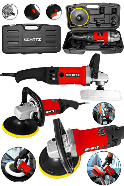 Schatz Profesyonel 1200W 6 Kademe Devir Ayarlı Pasta Cila Polisaj Makinesi 18...