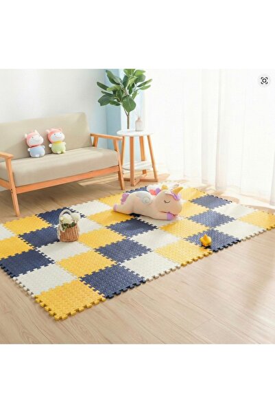 CARPAZAR 9 Parça Set 33x33 13mm Tatami 100x100 Kurulumlu Oyun Spor Halısı Min...