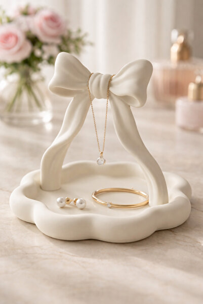 lysiaaccessory Fiyonklu Takı Standı – Dekoratif 3D Baskı Kolye & Bileklik Düz...