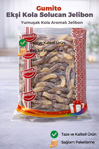 gumito Ekşi Kola Solucan Jelibon 1000 gr