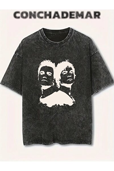 Vordevia The Vampire Diaries Printed Washable Oversize T-Shirt Unisex Vintage...