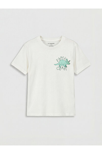 LC Waikiki Σετ 3 τεμαχίων μπλουζάκια για αγόρια με στάμπα Green Dinosaur από ...