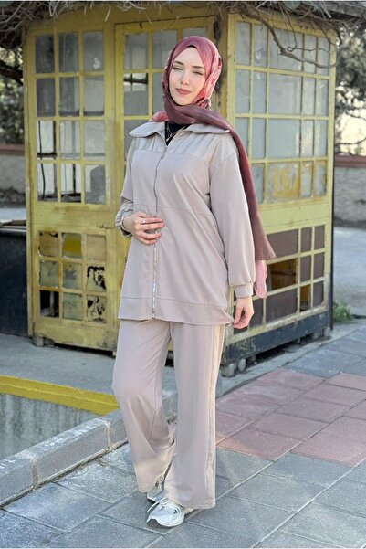Moda Rosa 26Y7596 - BEJ - PARAŞÜT DETAY TAKIM