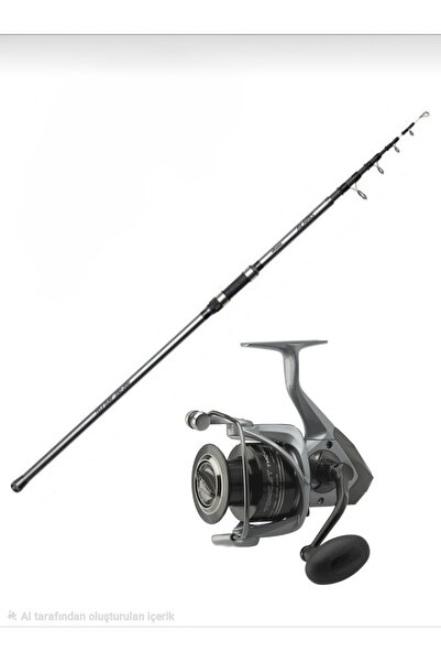 Okuma Alaris Tele Surf 420 cm 100-200 gr Surf Kamışı- Tomcat Olta Makinesi 8000