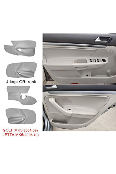 GCP German Car Parts Golf 5 Door Leather Door Trim Gray - Jetta Mk5 Ready-Mad...