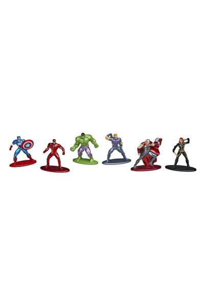 MericLine Jada Marvel Avengers Nano 6-Pack Diorama Figure Pack