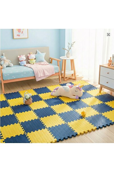 CARPAZAR 9 Parça Set 33x33 13mm Tatami 100x100 Kurulumlu Oyun Spor Halısı Min...