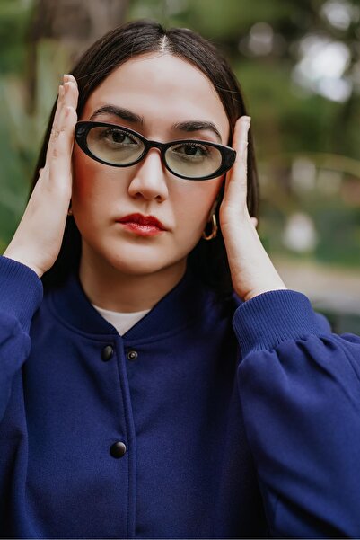 Stil Noktası Gc Black Frame Turquoise Glass Sunglasses