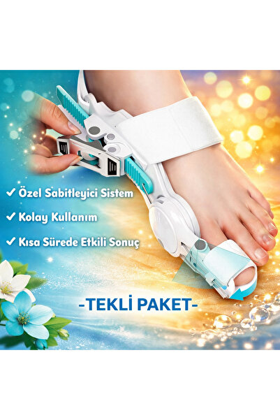 TOLMİN Store Tekli Ergonomik Ayak Baş Parmak Ateli | Halluks Valgus Kemik Düz...