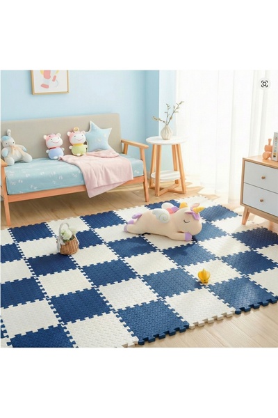 CARPAZAR 9 Parça Set 33x33 13mm Tatami 100x100 Kurulumlu Oyun Spor Halısı Min...