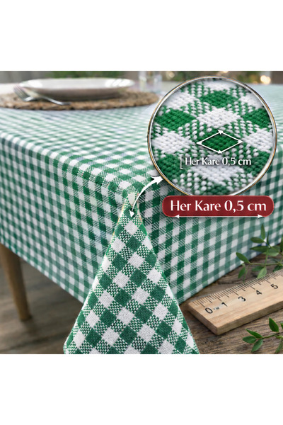 serelya Checkered Green Tablecloth, Checkered Picnic Cloth - Plaid Checkered ...